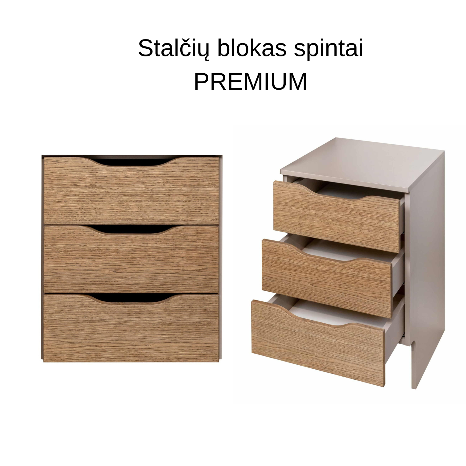 Stalčių blokas Premium spintai Marco